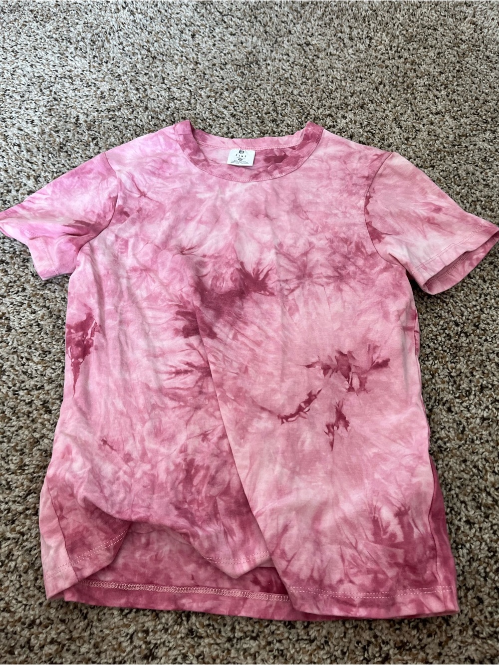 Zine Clothing Pink Tie-Dye Short Sleeve Tee